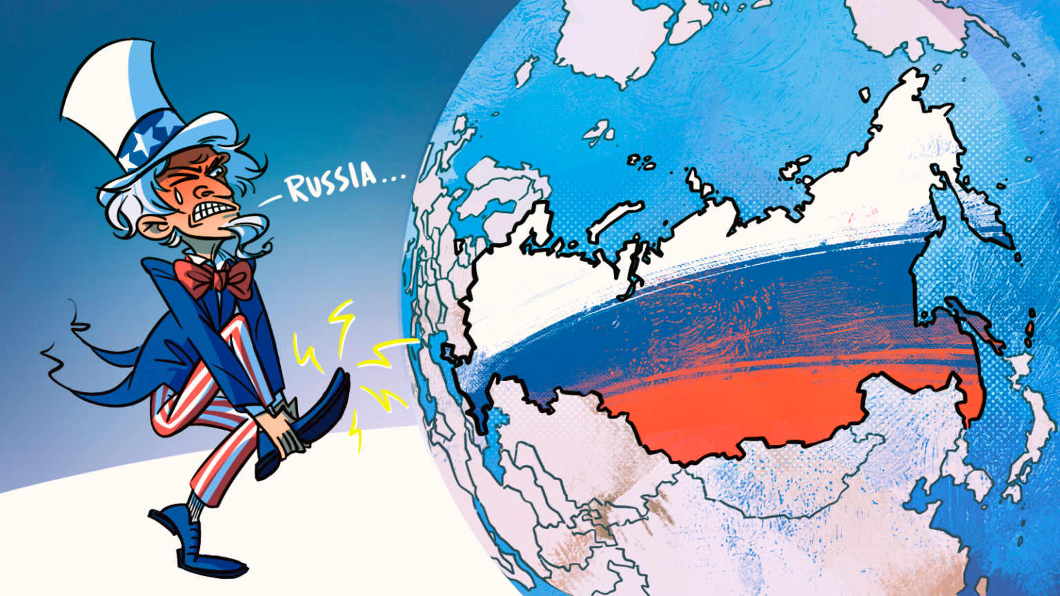 Включи против россии. Запад против России. Россия против США. Геополитика России. Карикатура на Европу.