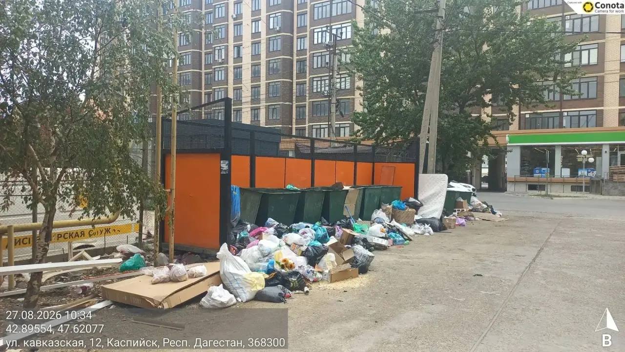 Минприроды РД выявило задержки вывоза мусора в Каспийске и Махачкале
